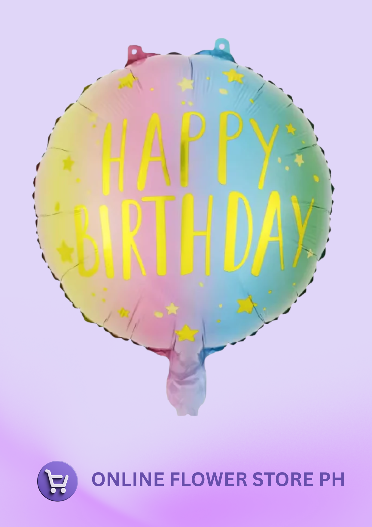 Happy birthday Rainbow Gradient foil balloon