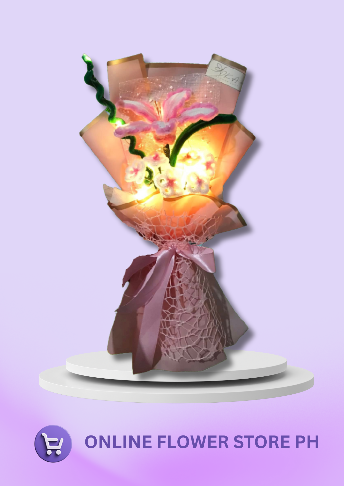 (Pre-Order) Blush Lily Fuzz Bouquet