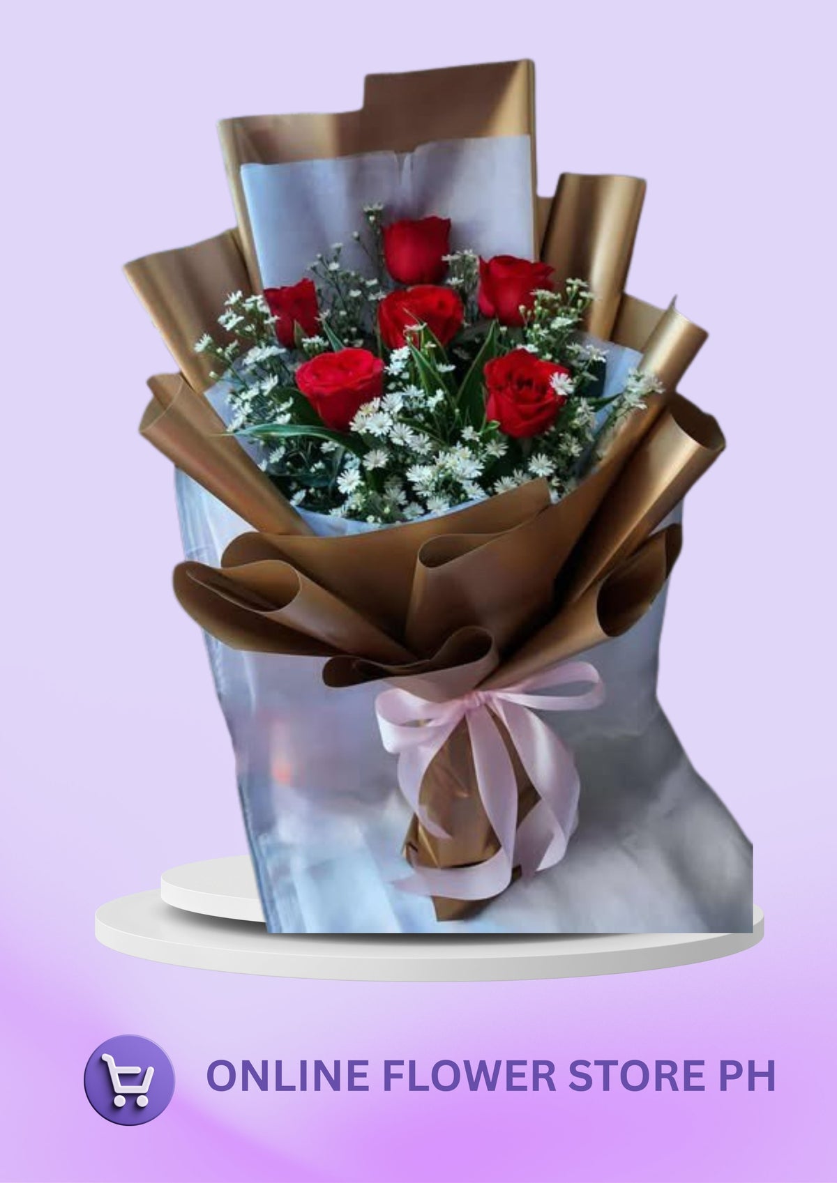 CB- 6 stems Red Roses