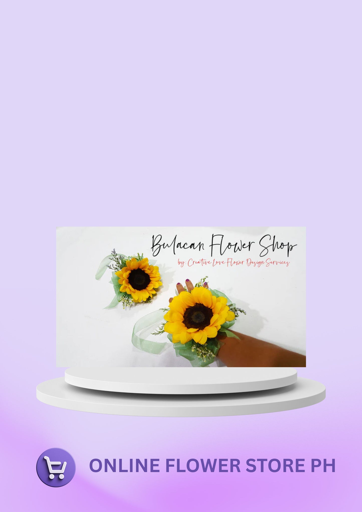 Wrist Corsage - Bloomy sunflower sold per piece