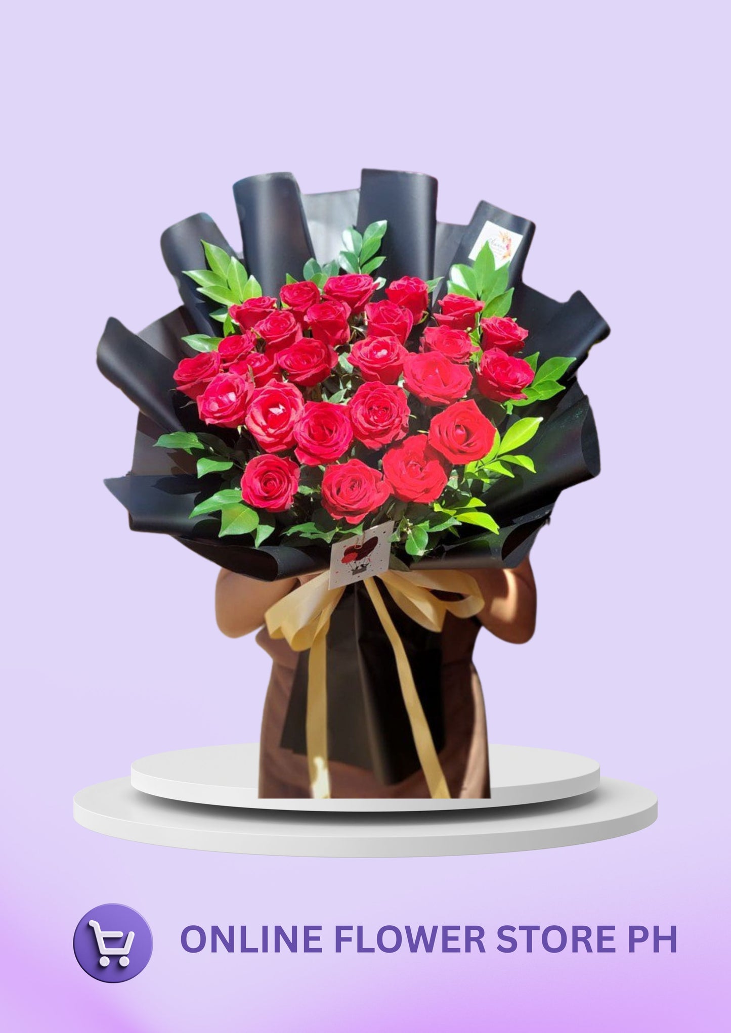 BU- “Timeless Romance Red Roses Bouquet”