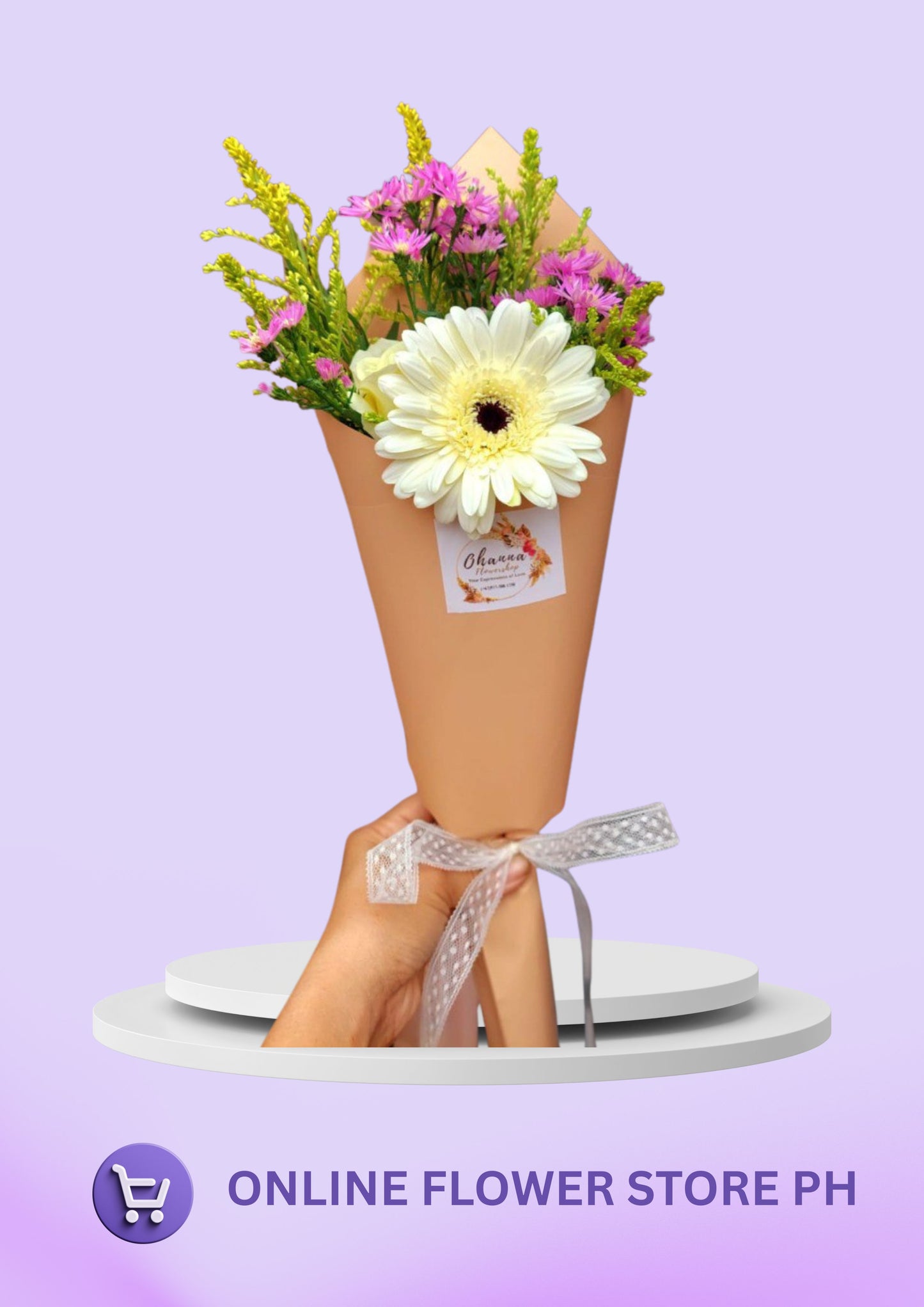 BU- Radiant Joy Gerbera Bouquet”