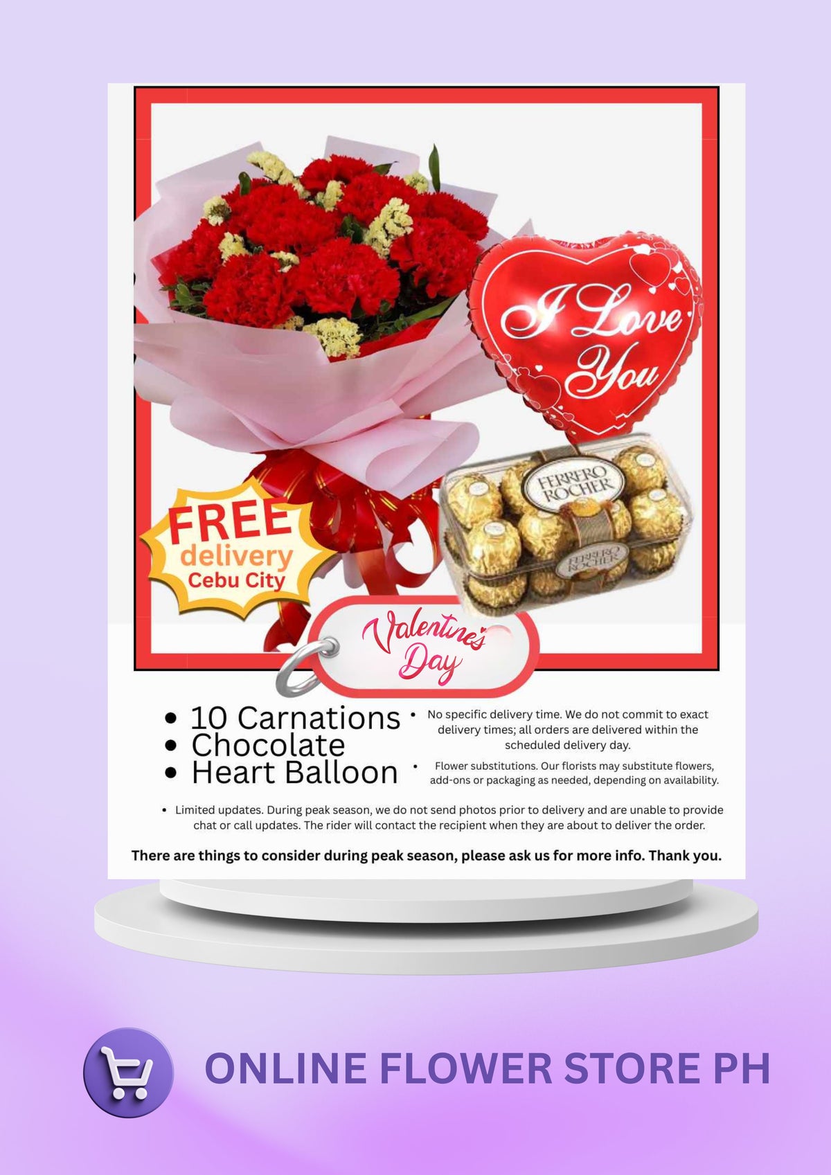 CB- Misty Red Carnation (Bundle)