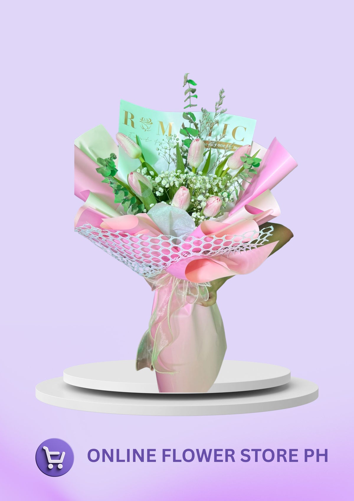 6 stems Pink Tulips