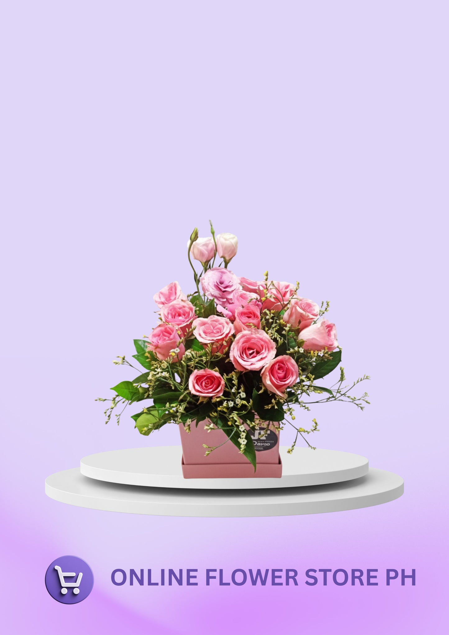 D- Premium 24 Pink Roses Arrangement