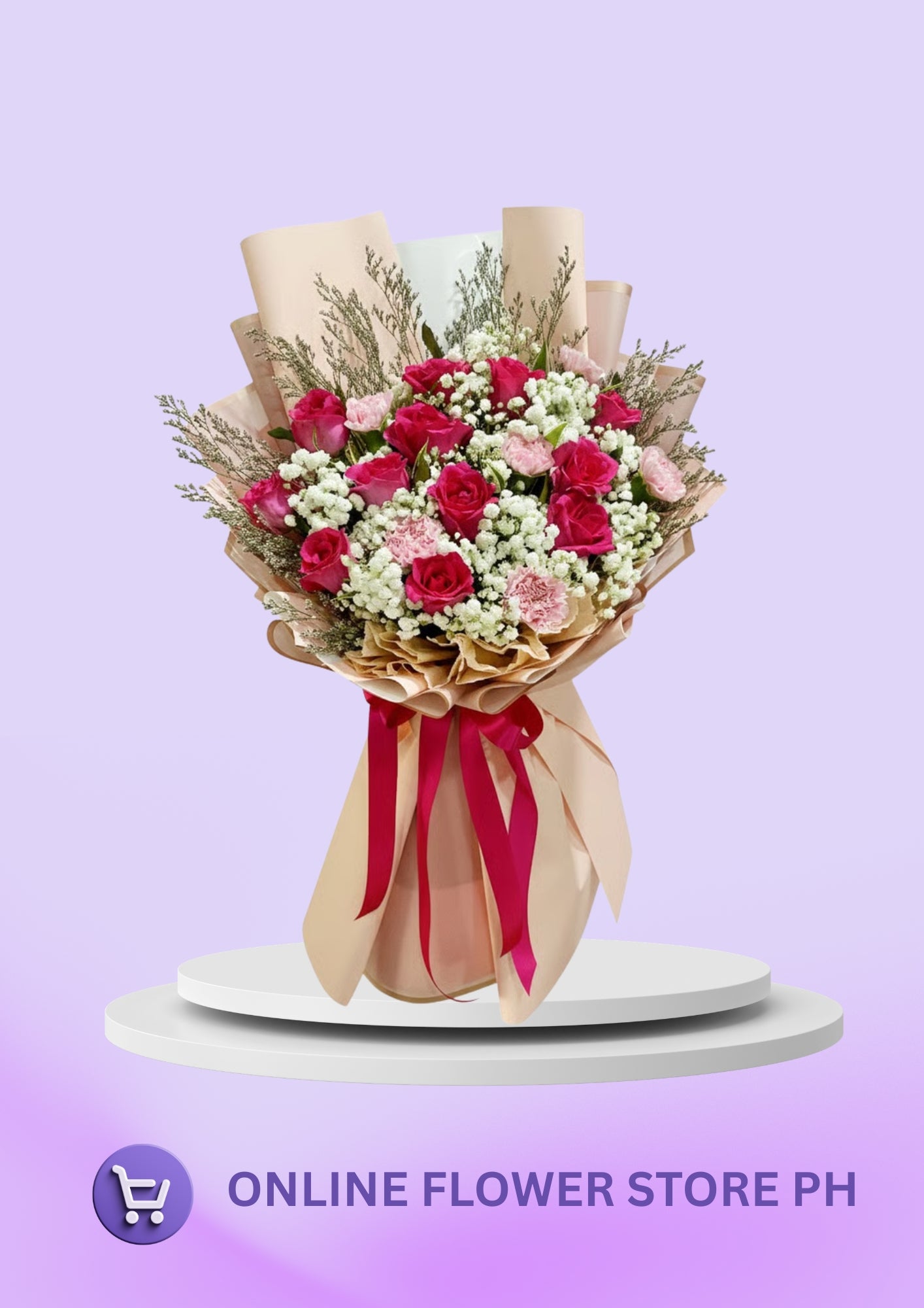 Pink Rose & carnations Bouquet