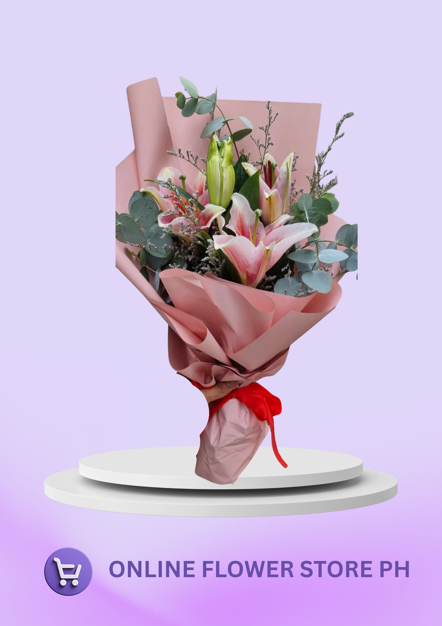 CDO- Blushing Stargazer Bouquet