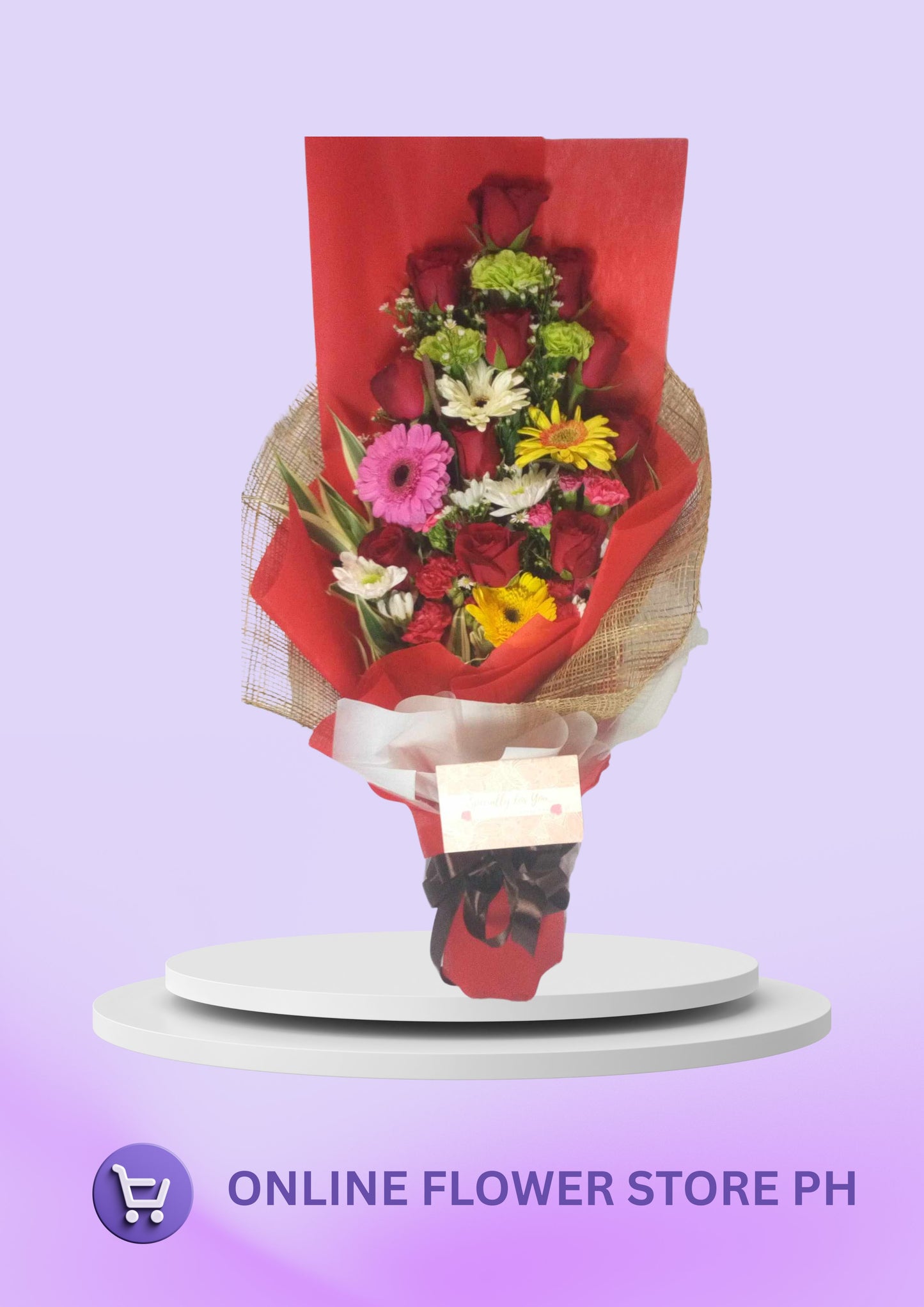 CDO- Romantic Red & Gerbera Bouquet