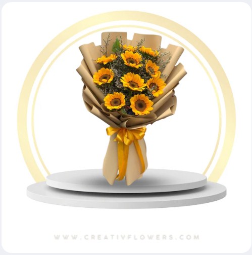 Sunflower – Lovely 10th Bouquet