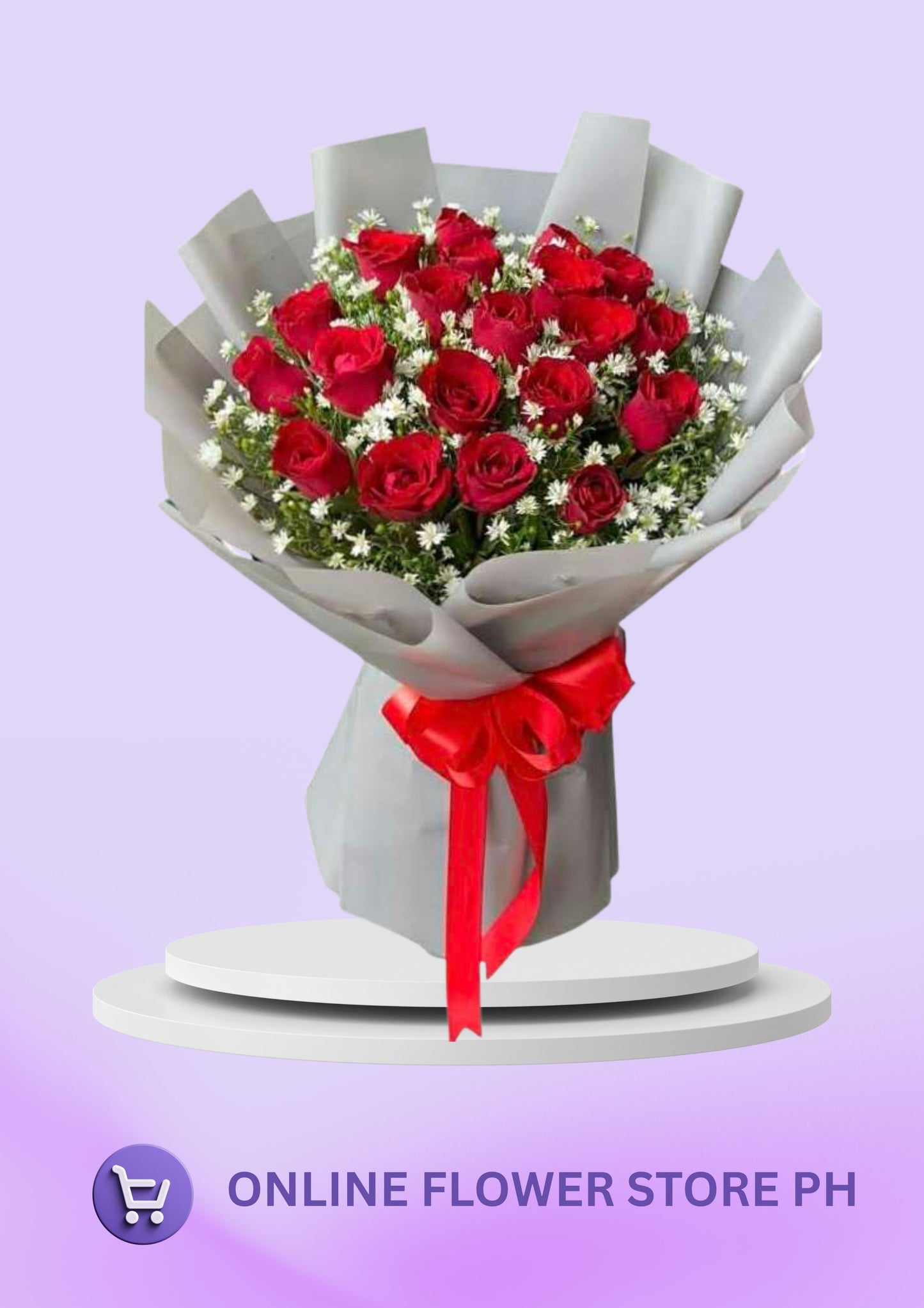 2 Dozen Red Rose Bouquet