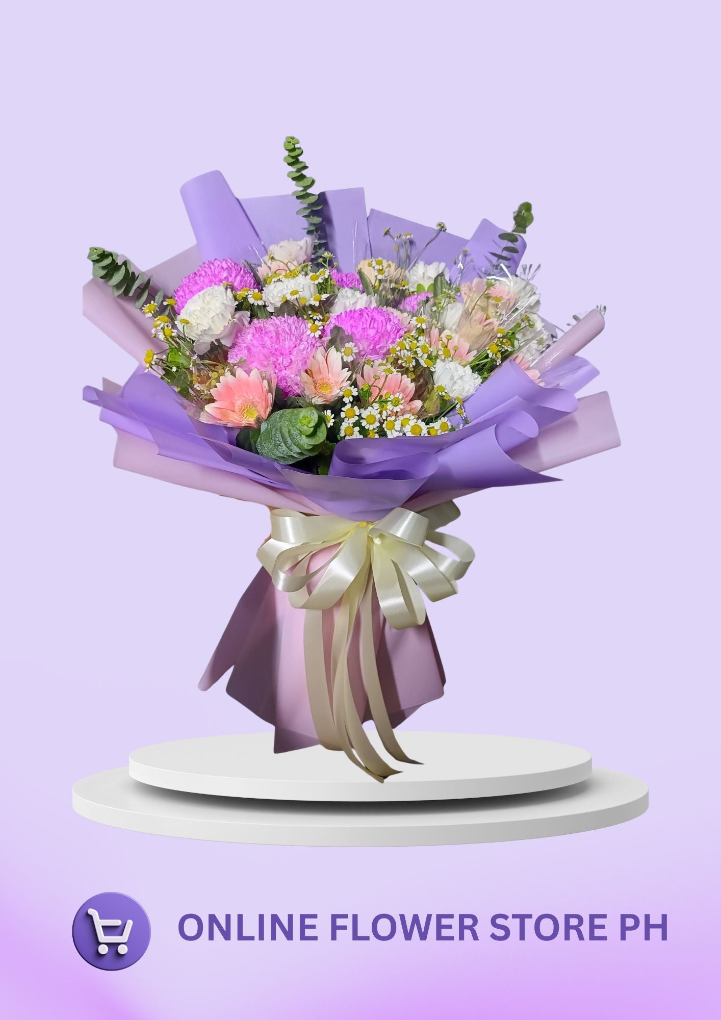 Sweet Harmony – Carnation & Daisy Bouquet
