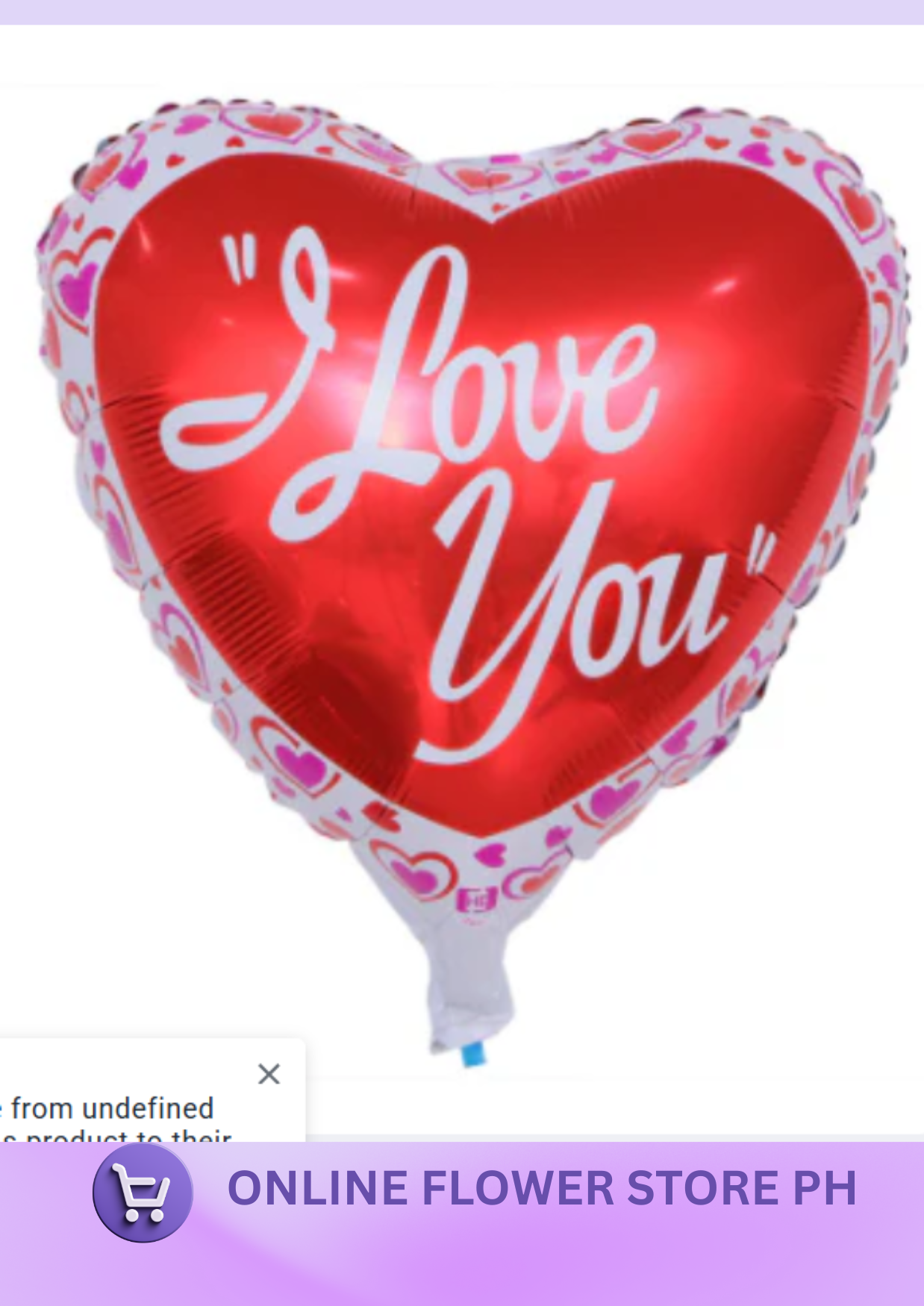 I love you foil balloon Regular price