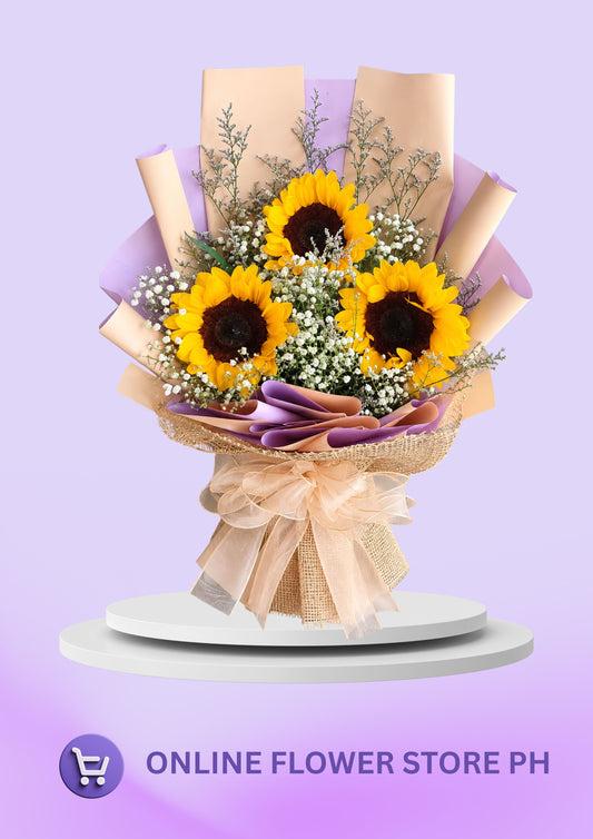 GOLDEN SUNSHINE BLOOM ( Fresh ) - 3 Stems