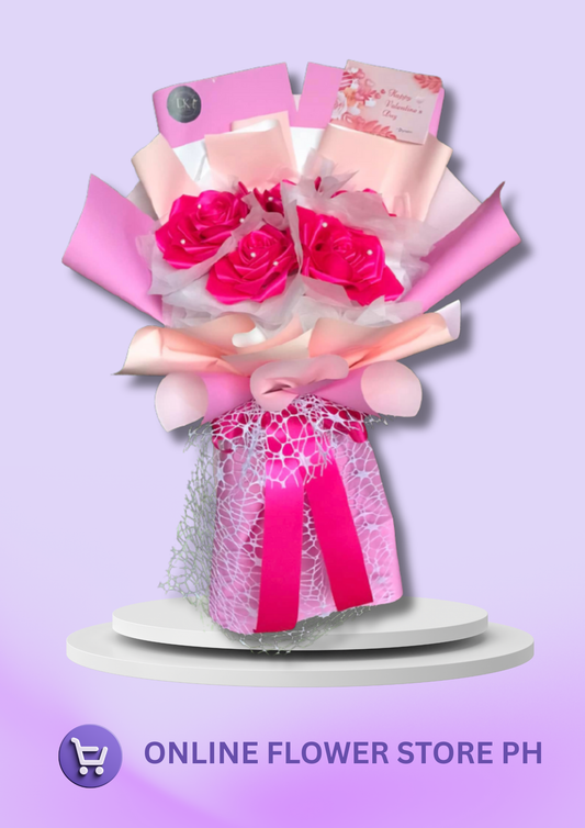 (Pre-Order) Rosé Allure Satin Bouquet