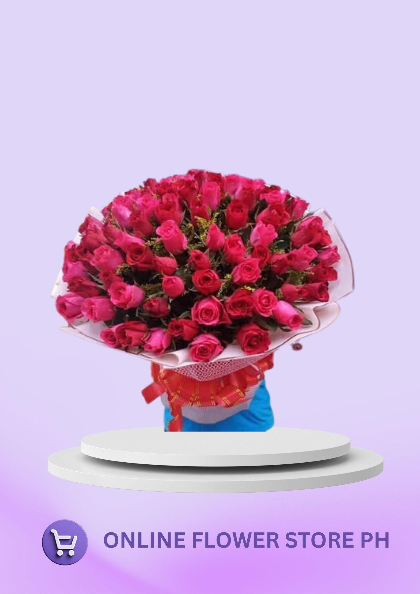 CB- 100 stems Red roses
