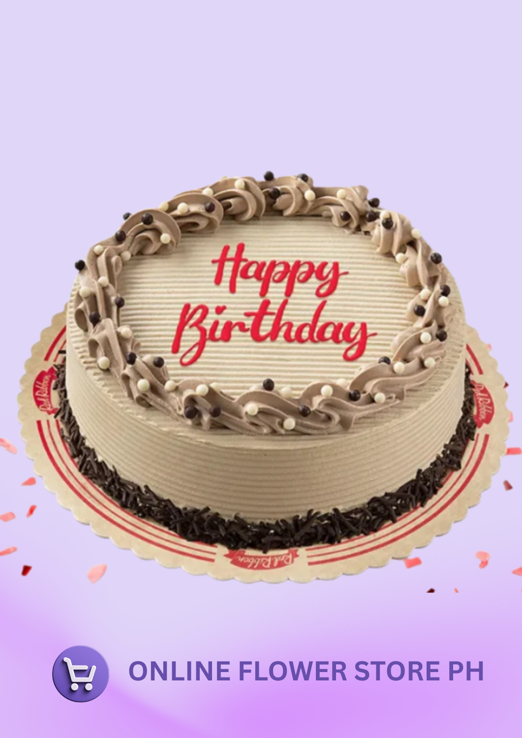 Mocha Dedication Cake - Jr size