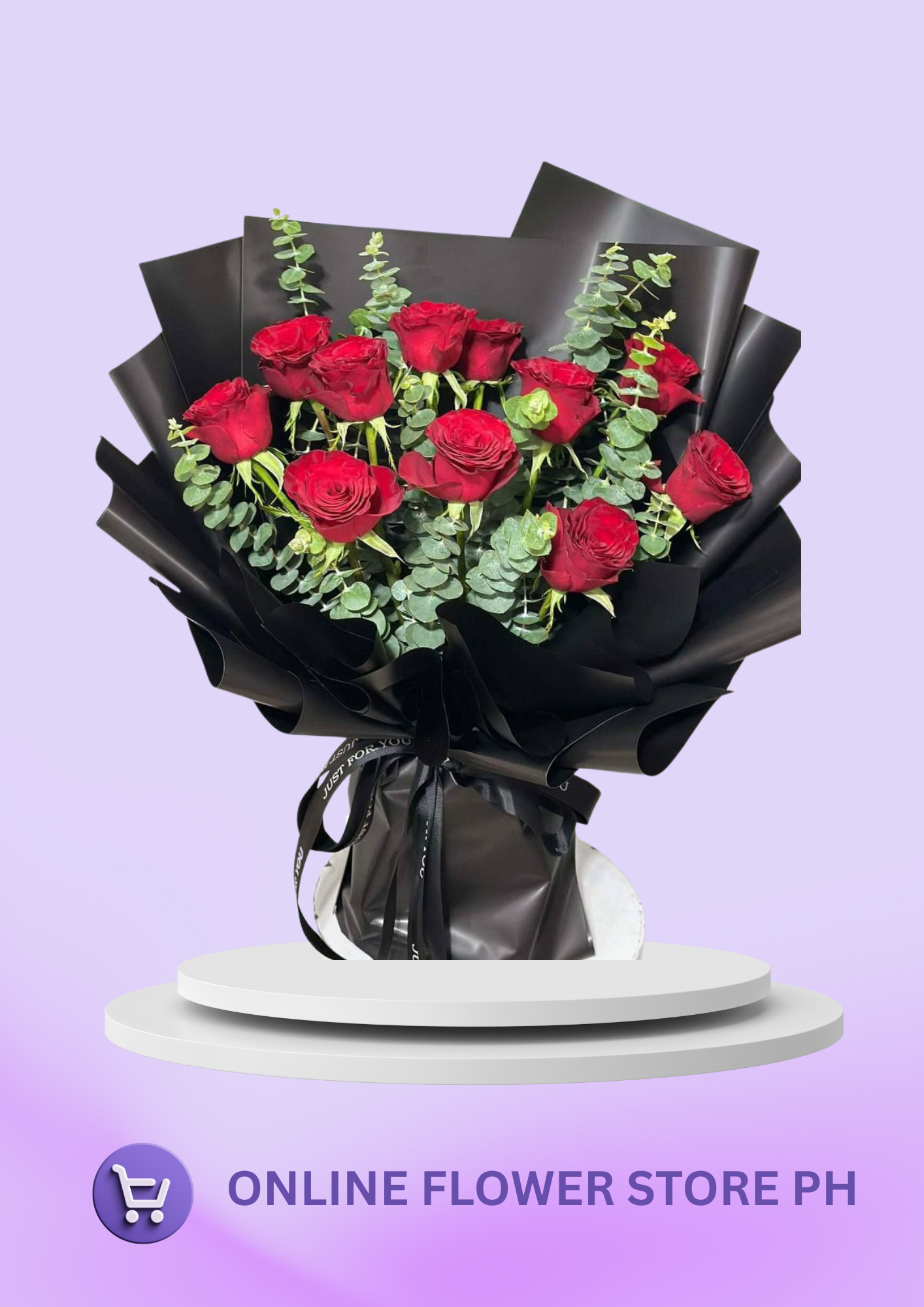 Luxe Love – Imported Red Rose Bouquet