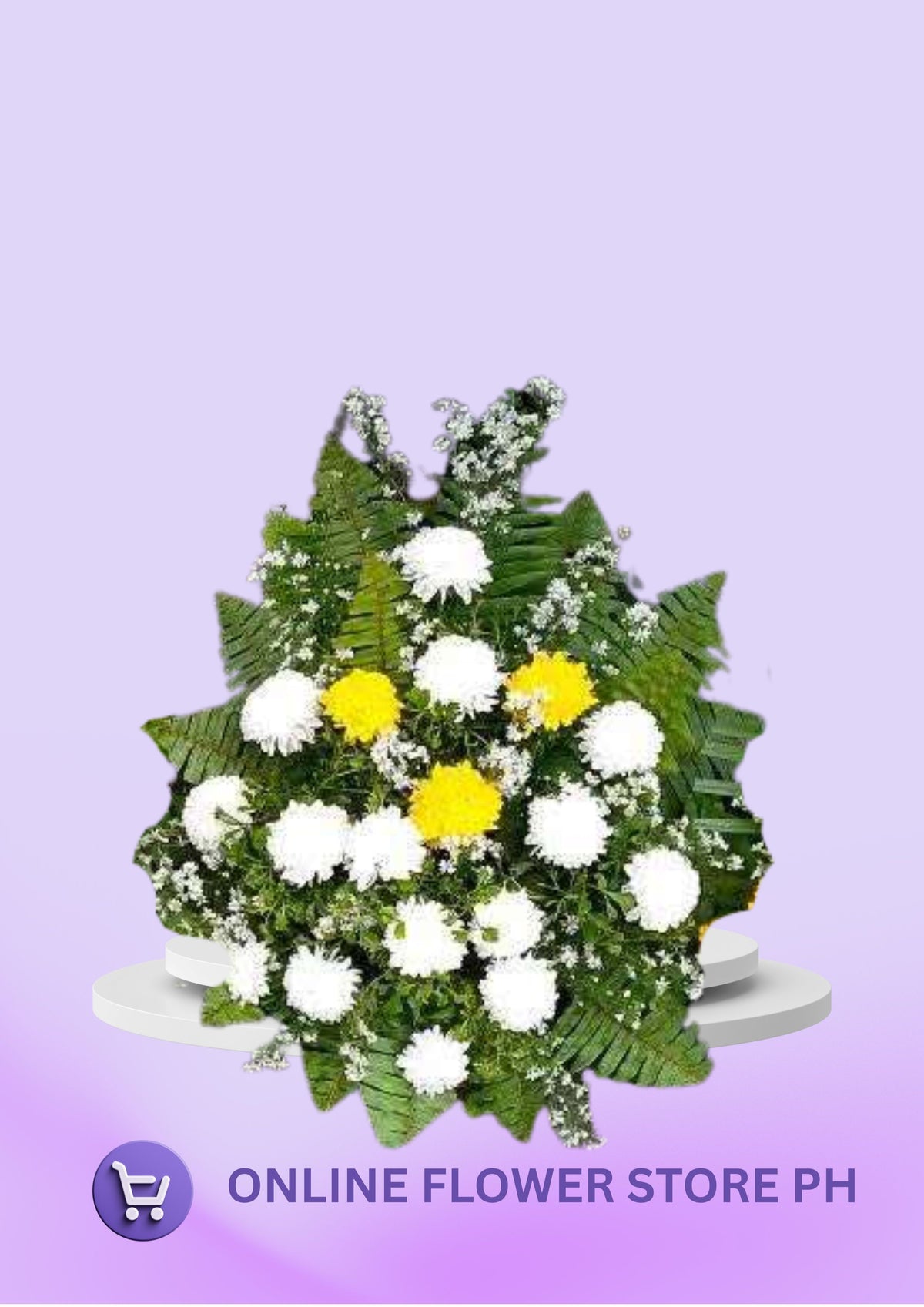 PEACEFUL GARDEN TRIBUTE ( Fresh ) - Funeral Basket