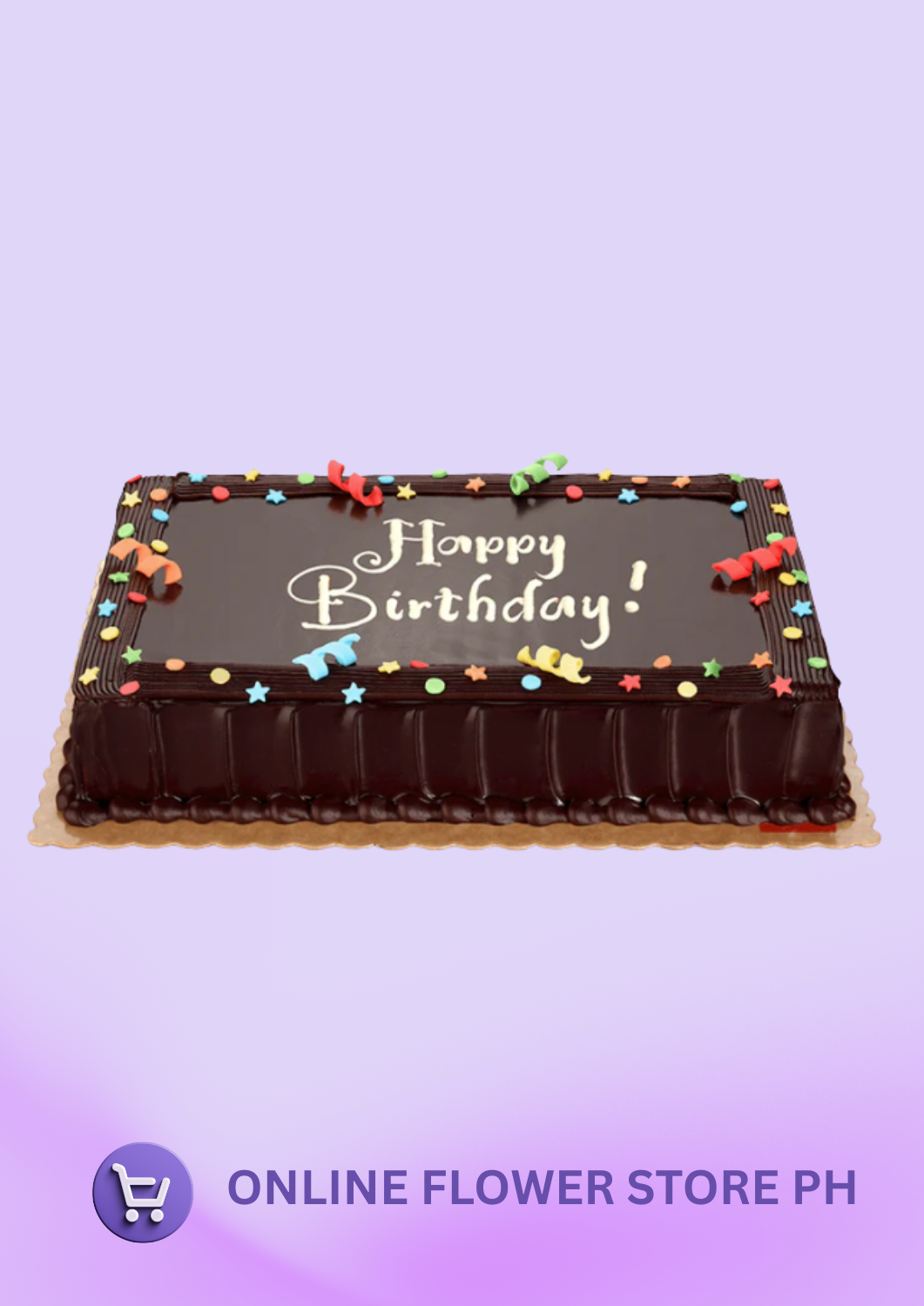 Chocolate Dedication Cake - Large Size (12x12)