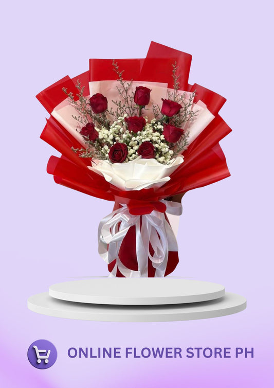 8 Stems Red and Lovely