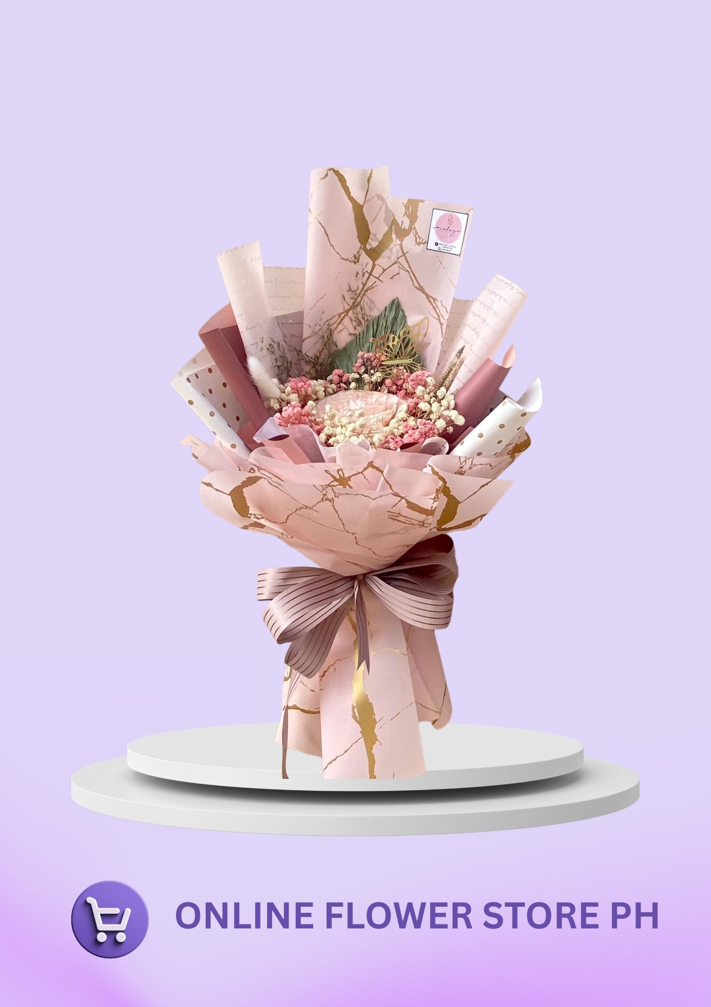 1PC Fossilized Rose Bouquet