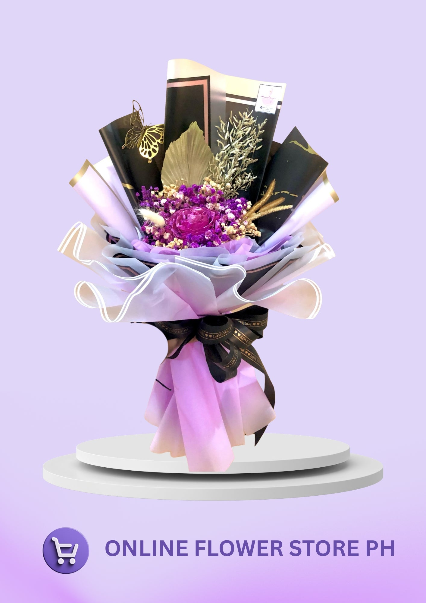 1PC Fossilized Rose Bouquet
