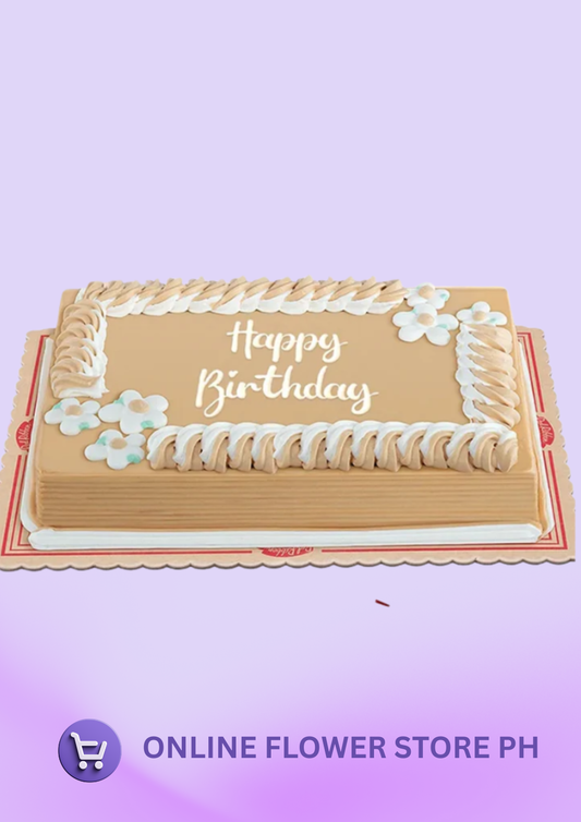 Creamy Caramel Dedication Cake -Regular Size 8x12