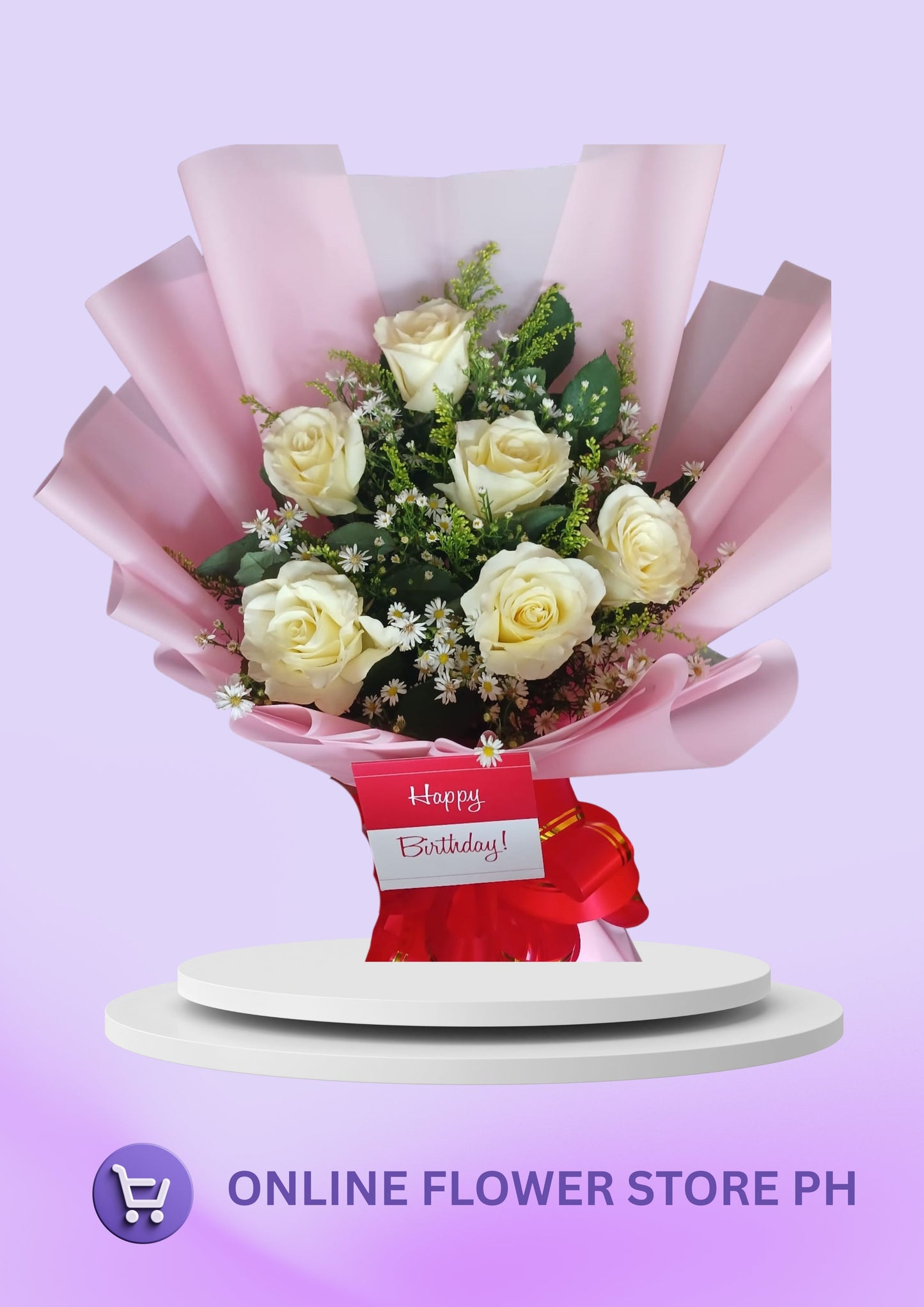 B- 6 Stem Angelic Petals