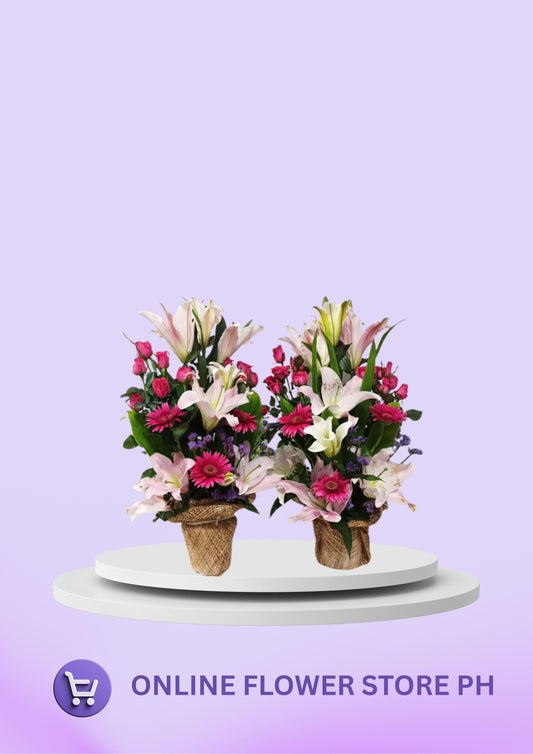 PINK Basket of Bloomness