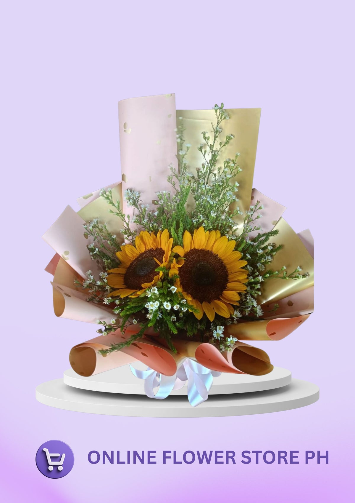 B- 2 Stem Sunflower Bouquet