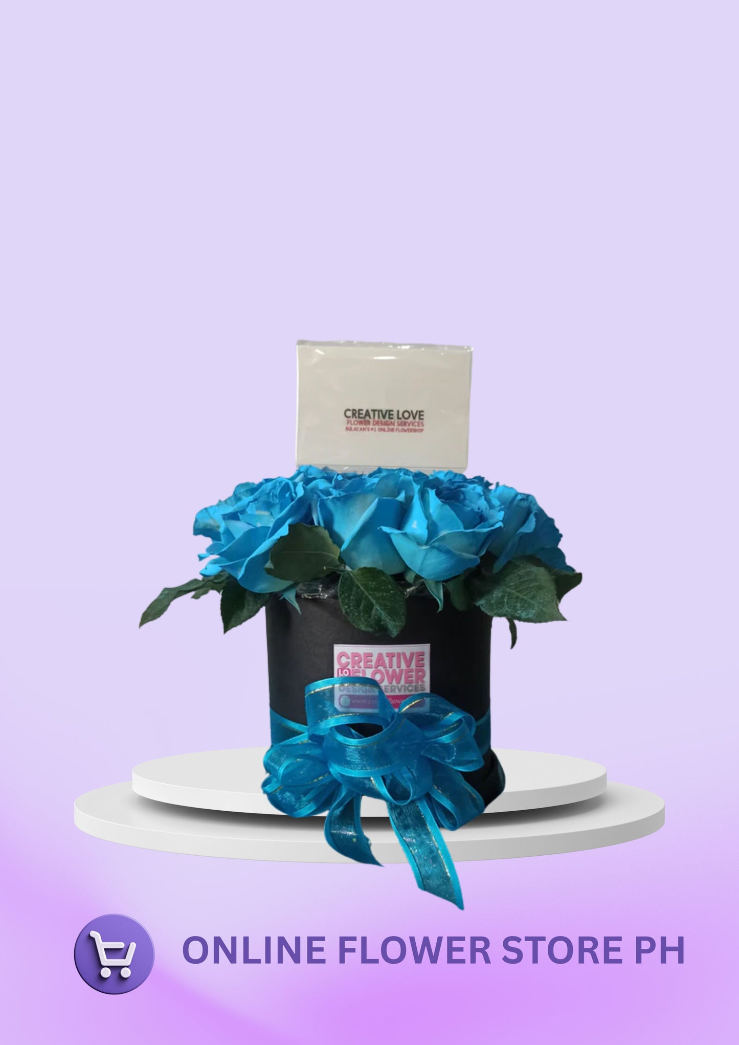 Box of Blooms - Blue glamour
