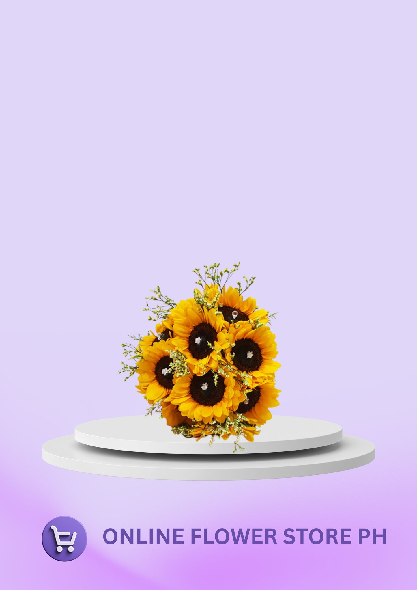 Bridal - Sunflower Stargazed Bouquet