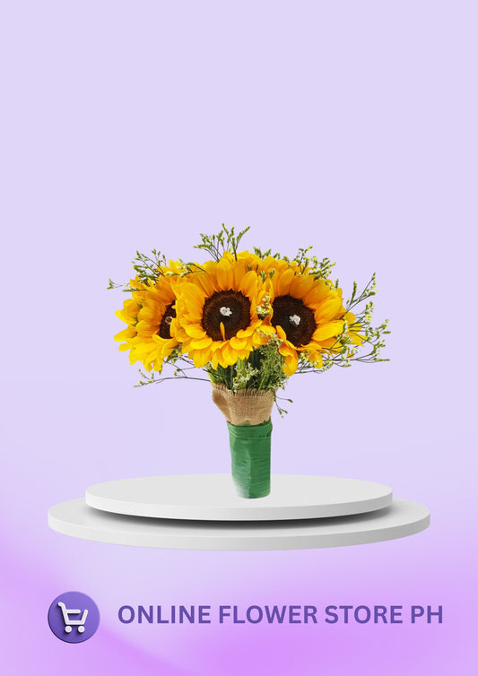 Bridal - Sunflower Stargazed Bouquet
