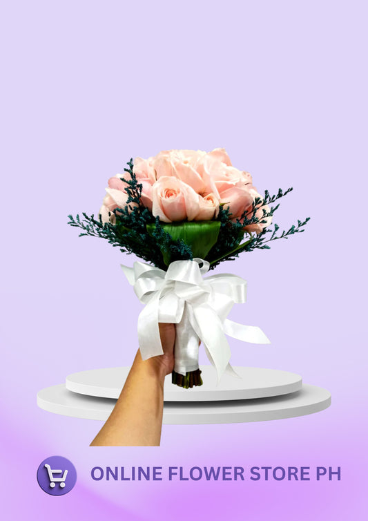 Peach Accent Bridal Bouquet