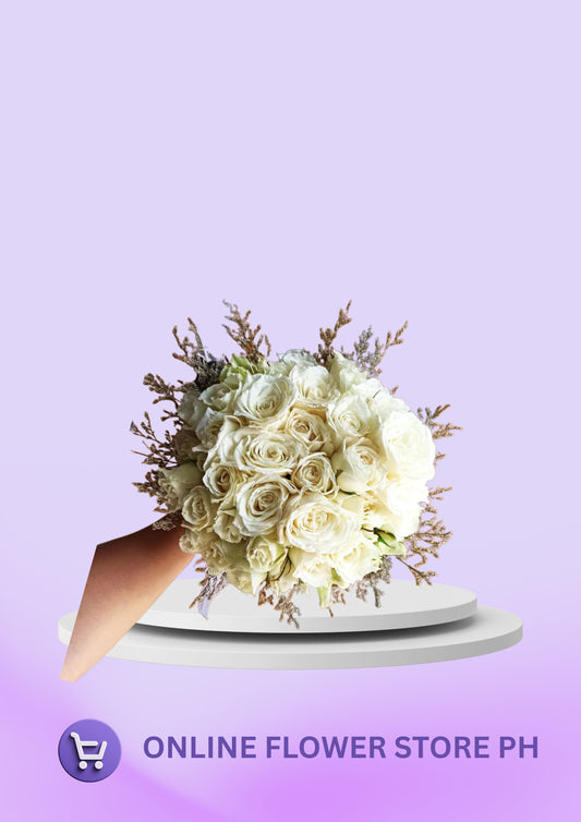 Bridal Bouquet - White and Dried