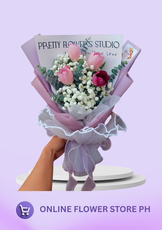 BU- Spring Elegance Tulip Bouquet