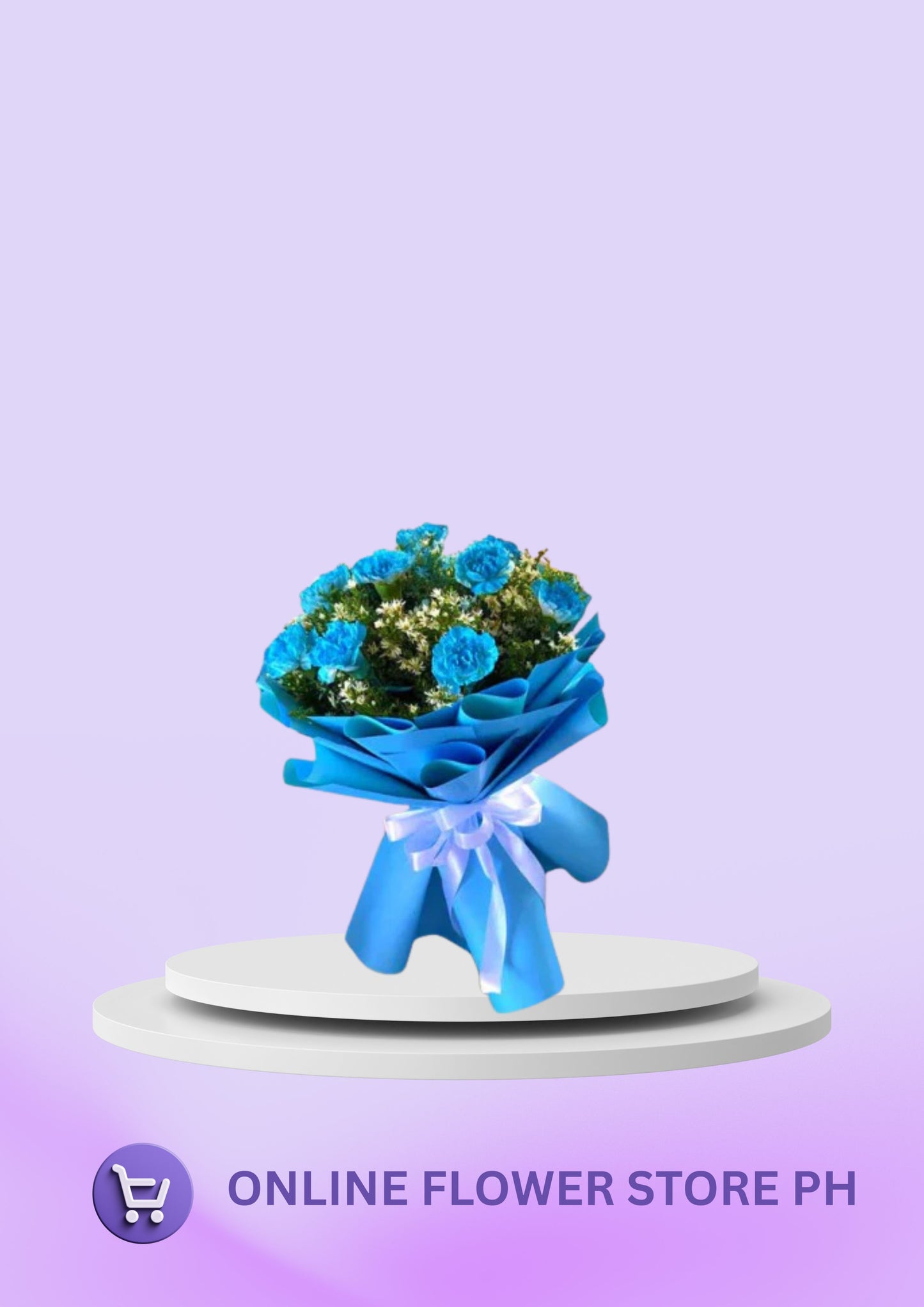 Carnation – Blue Enthusiast Bouquet