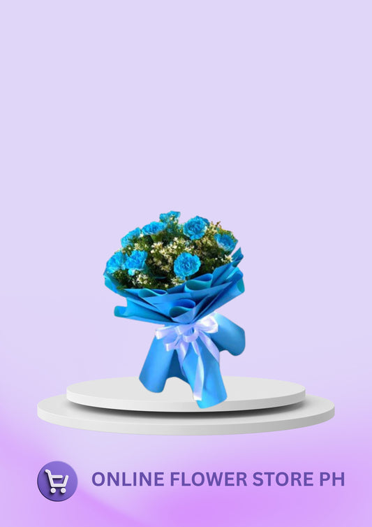 Carnation – Blue Enthusiast Bouquet