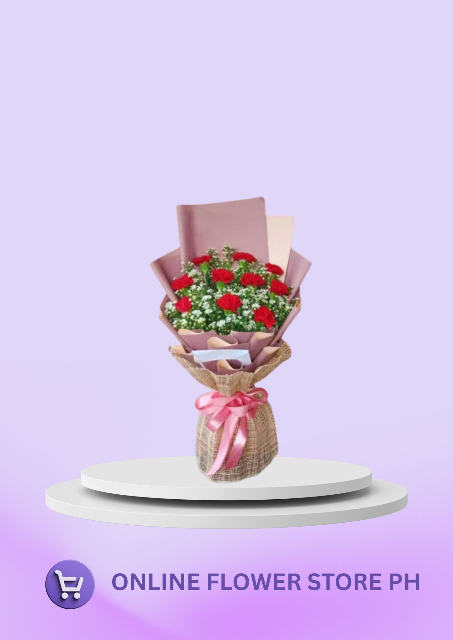 Carnation – Red Classic Bouquet