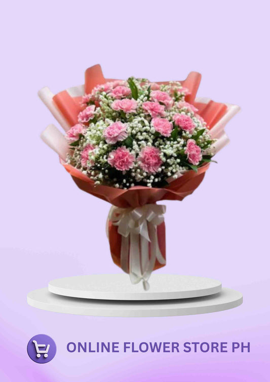 Carnation – Overflowing Pink Bouquet