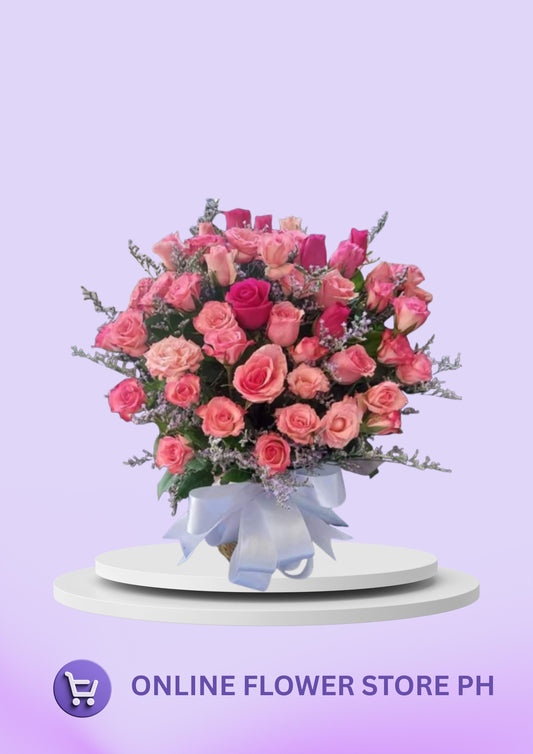 CB-60 Colorful Romance Mixed Roses Bouquet