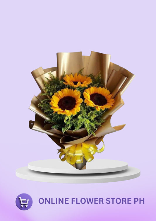 CB- 3 stems Sunflower Bouquet