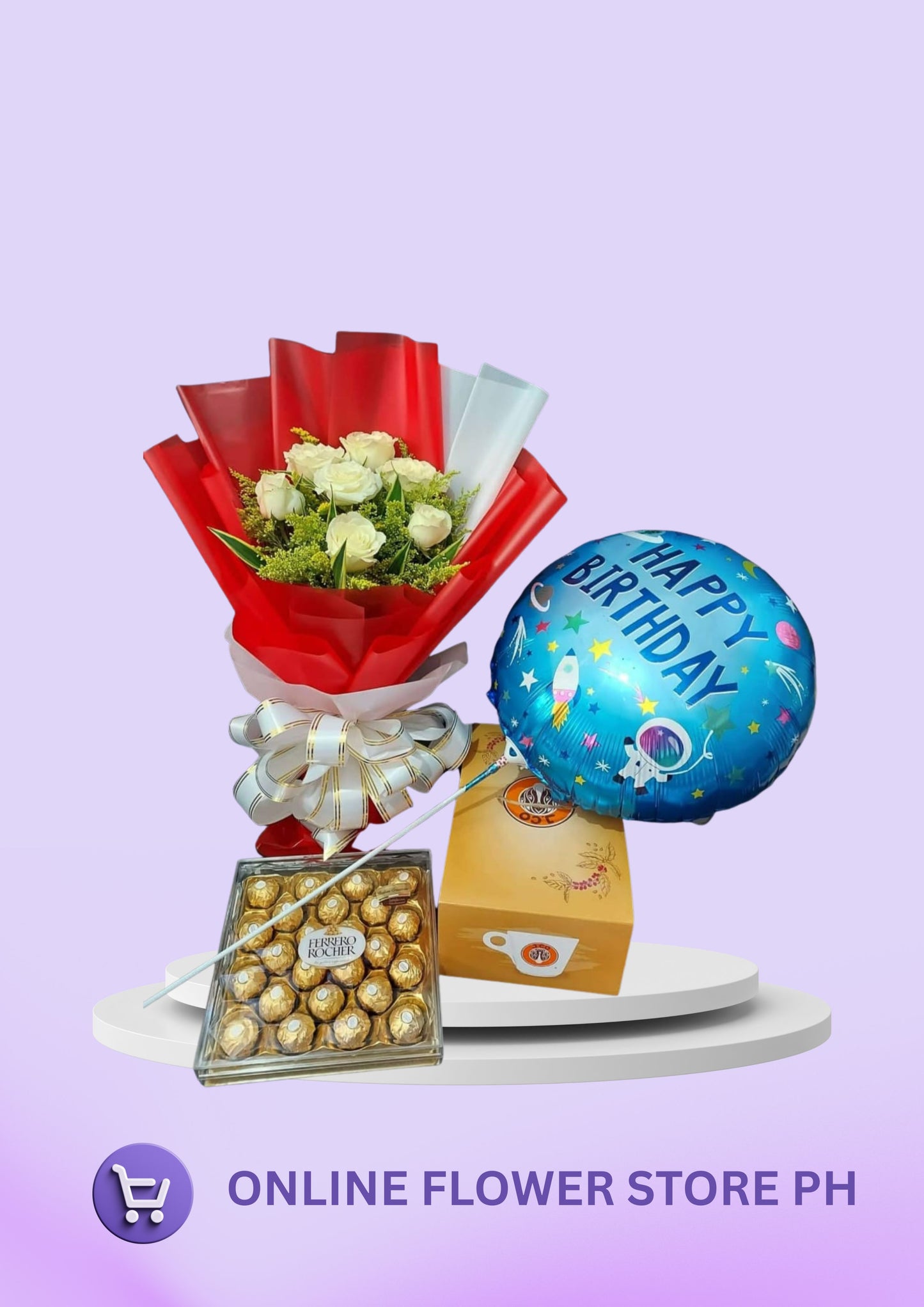 CB- 6 stems Roses Bouquet with Bundle