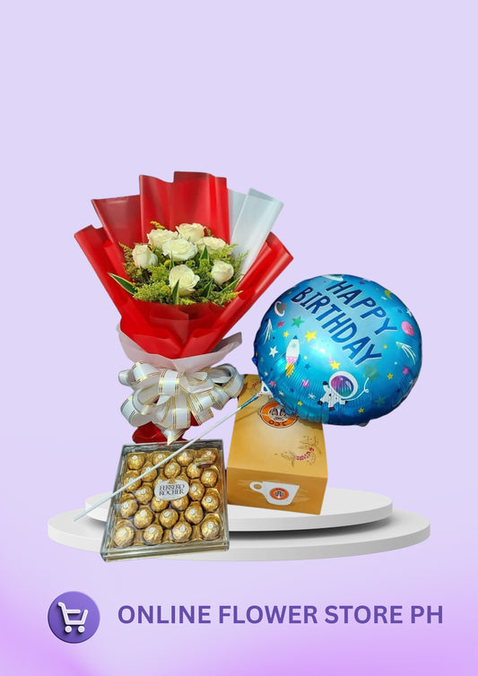 CB- 6 stems Roses Bouquet with Bundle