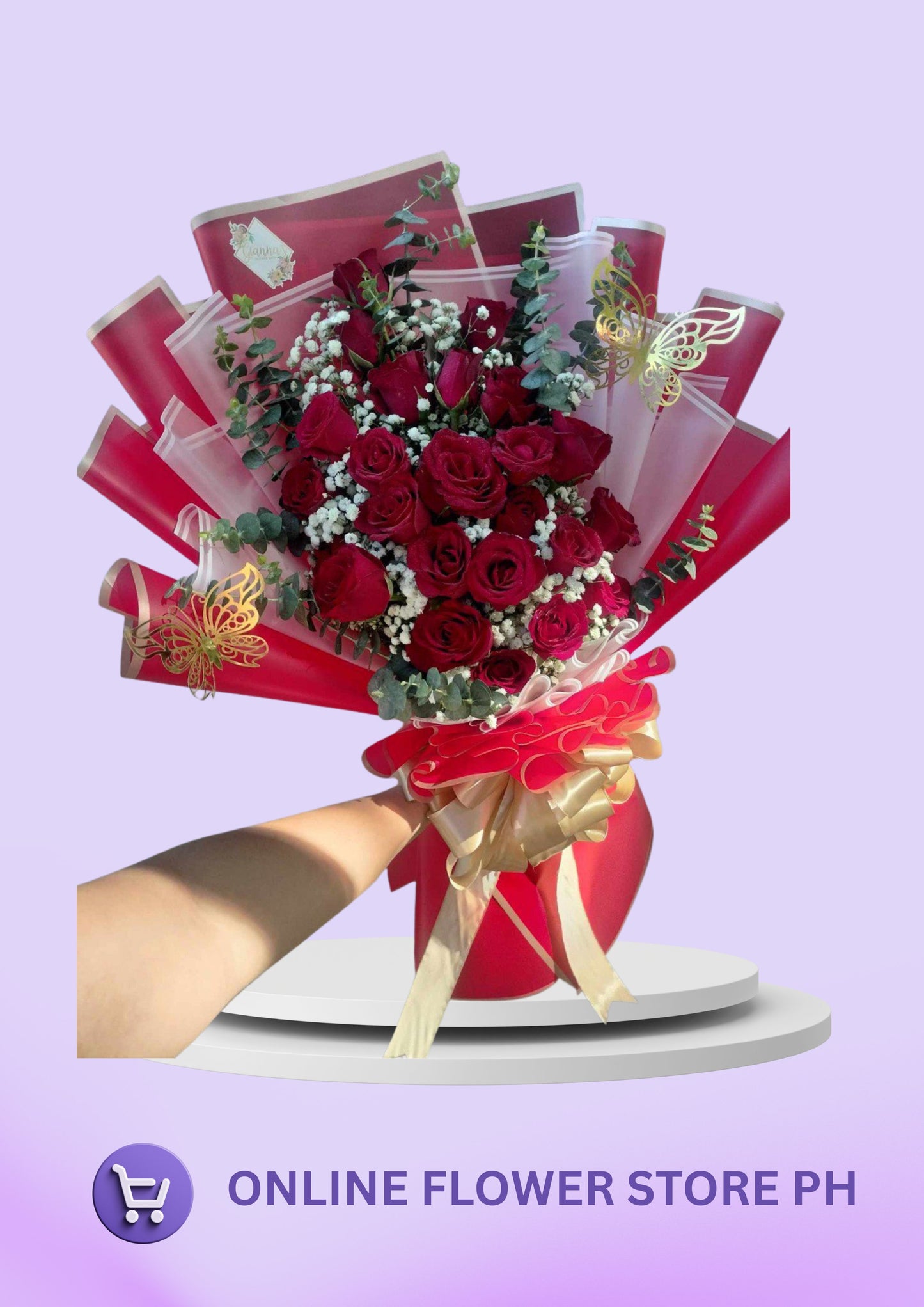 Z- 2 DOZEN RED ROSES BOUQUET
