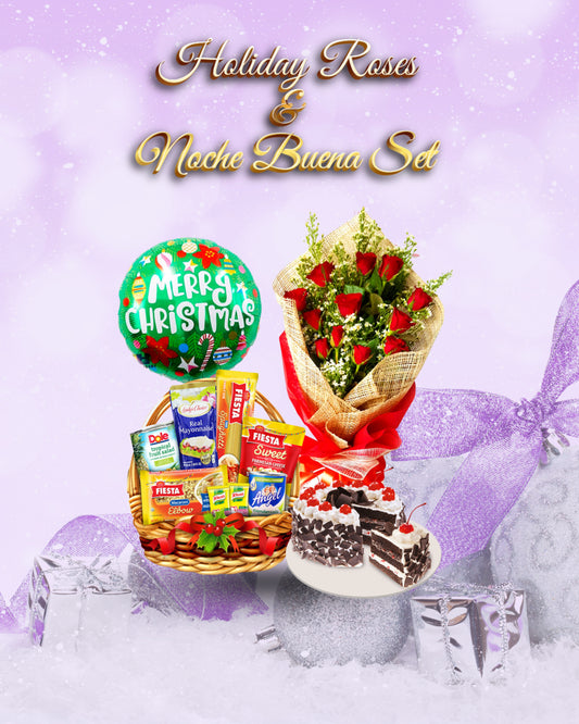 Holiday Roses and Noche Buena Set