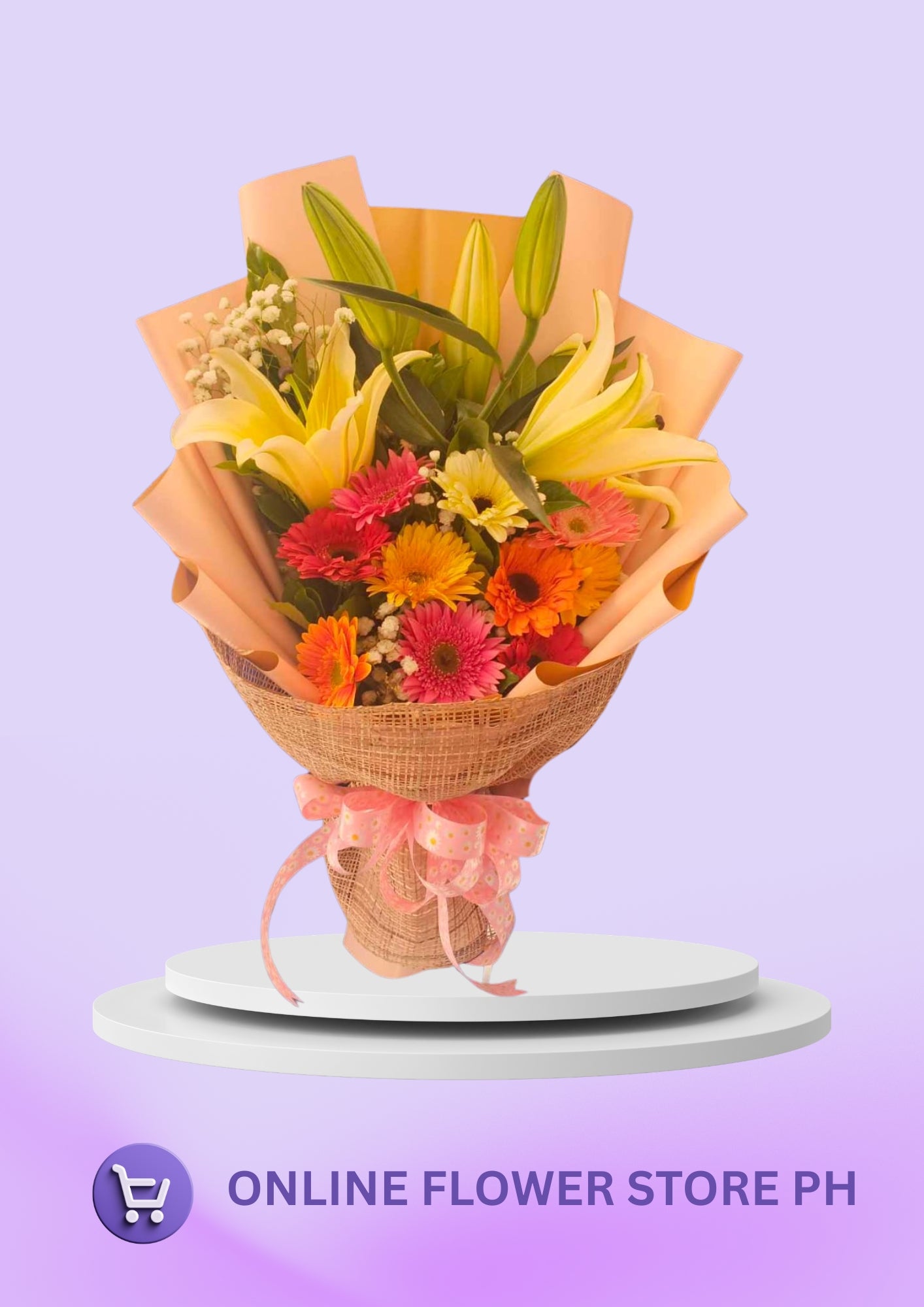 Stargazer & Gerbera Delight Bouquet