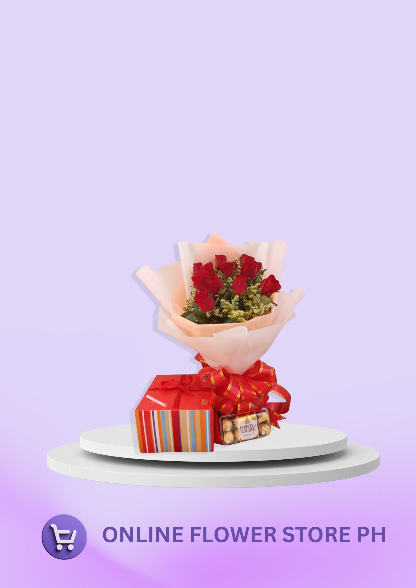 C- RED ROSE BOUQUET (BUNDLE)