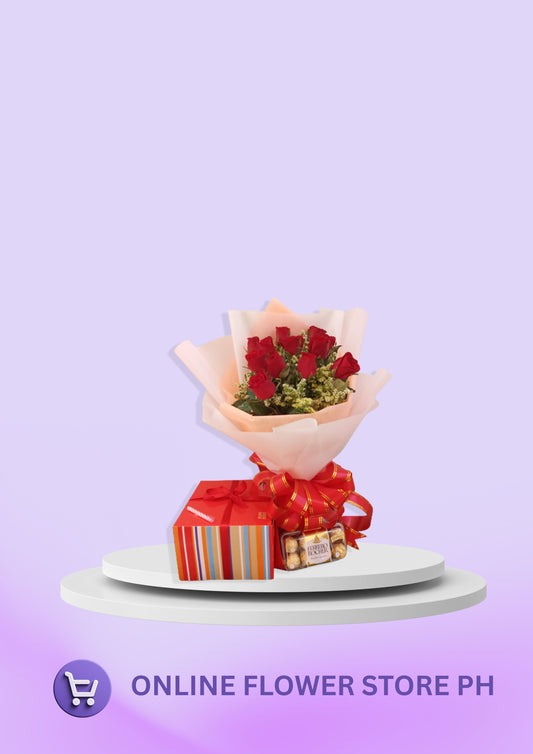 C- RED ROSE BOUQUET (BUNDLE)