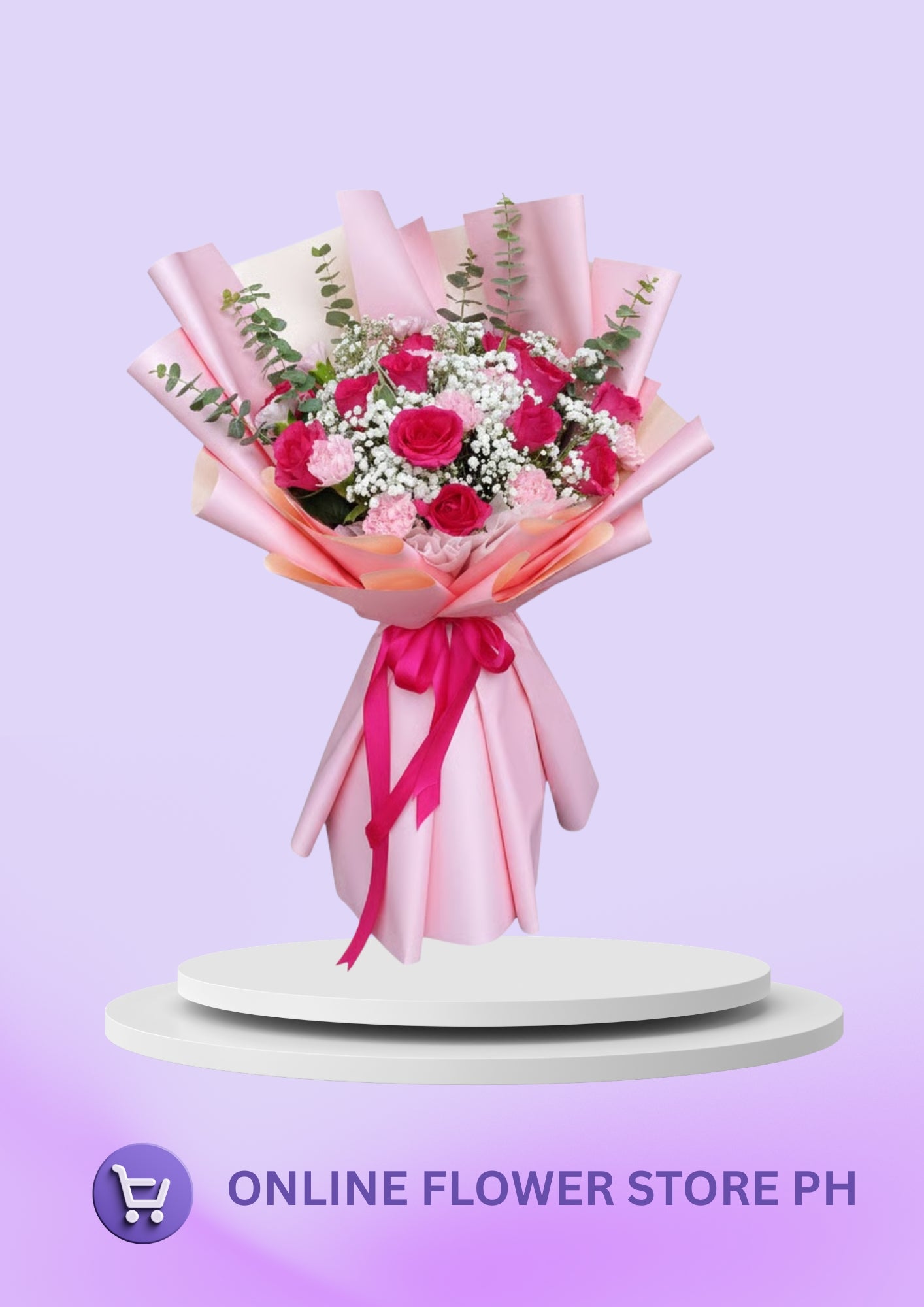 Romantic Pink Rose Bouquet